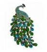 TTjewelry Nouveau Gorgeous Peacock Rhinestone