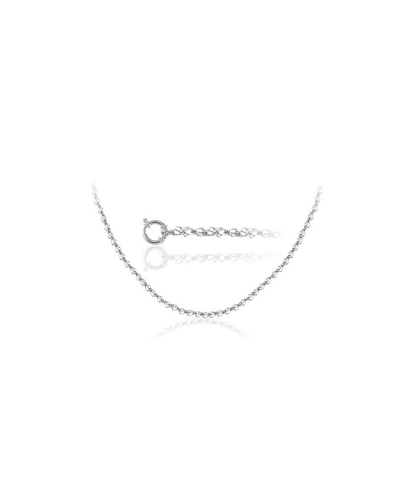 Singapore Chain White Gold inches