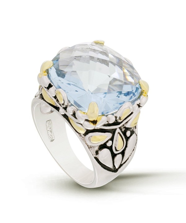 JanKuo Jewelry Antique Aquamarine Cocktail