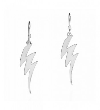 Trendy Zig Zag Lightning Sterling Earrings