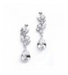 Mariell Wedding Earrings Pear Shaped Teardrops