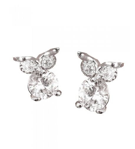 plated Zirconia crystal dimond earrings