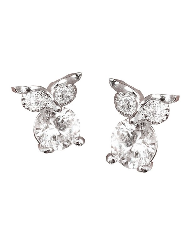 plated Zirconia crystal dimond earrings