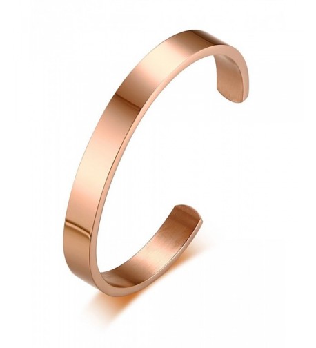 Engraving 18K Plated Stainless Steel Bracelet