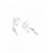 Sterling Beautiful Earcuff Crystal Earrings