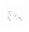 Sterling Beautiful Earcuff Crystal Earrings