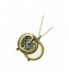 Antiqued Abalone Heart Magnifying Necklace
