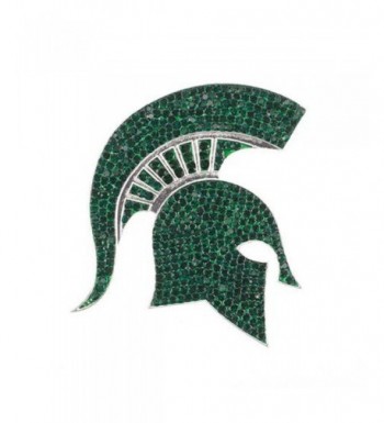 Michigan University Crystal Spartan Brooch