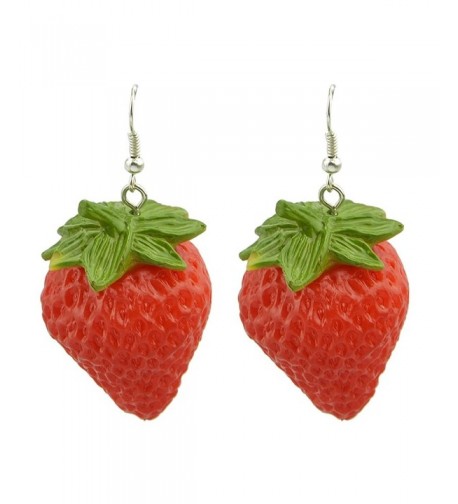 Feelontop Fashion Strawberry Earrings Jewelry