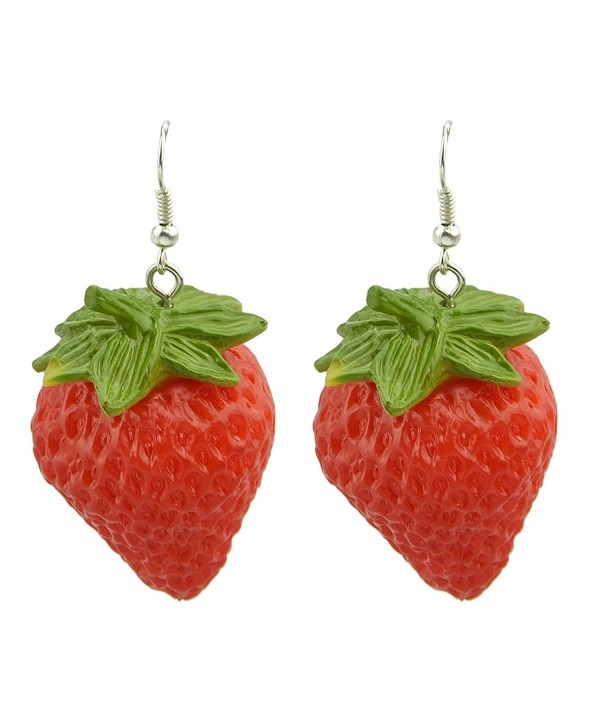 Feelontop Fashion Strawberry Earrings Jewelry