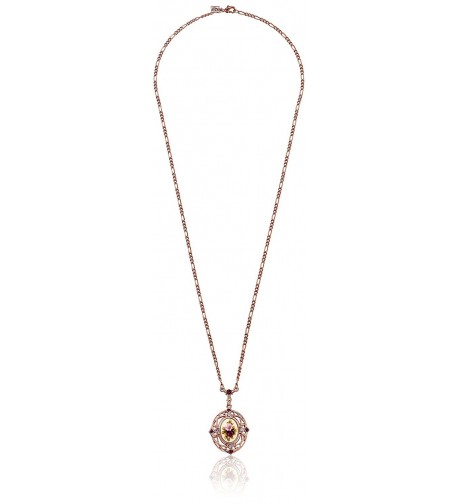 1928 Jewelry Vintage Inspired Necklace Gold Tone