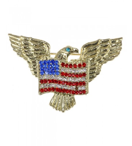 Alilang Golden Patriotic American Rhinestone