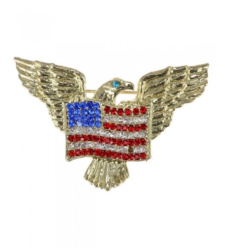 Alilang Golden Patriotic American Rhinestone