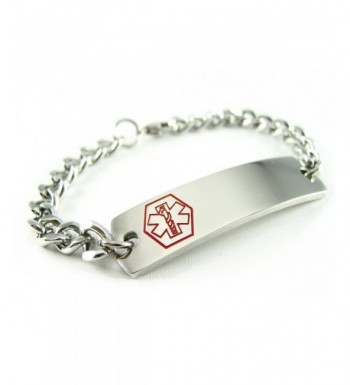 MyIDDr Pre Engraved Customizable Alzheimers Bracelet