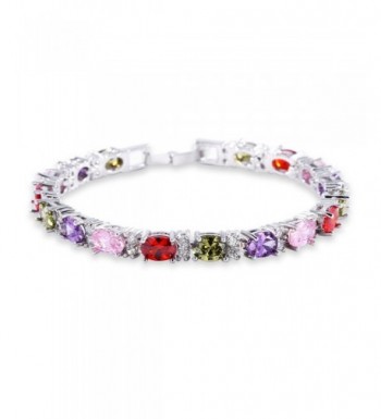 GULICX Elegant Bracelet coloured Zirconia