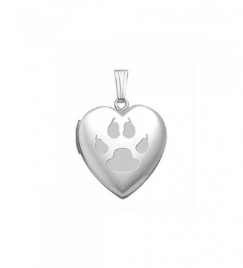 Sterling Silver Print Sweetheart Locket