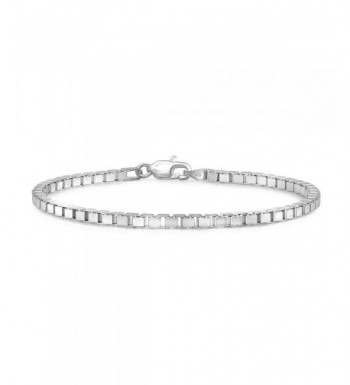 Sterling Silver Nickel Free Squared Bracelet