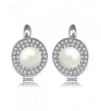 JewelryPalace Freshwater Cultured Earrings Sterling