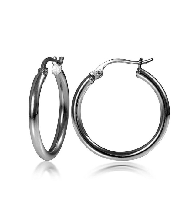 Flashed Sterling Silver Polished Earrings
