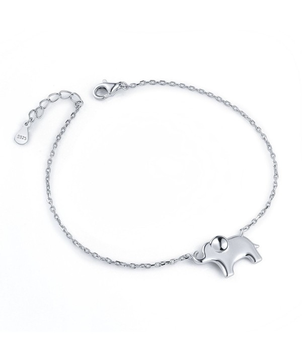 ATHENAA Sterling Silver Elephant Bracelet