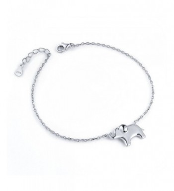 ATHENAA Sterling Silver Elephant Bracelet