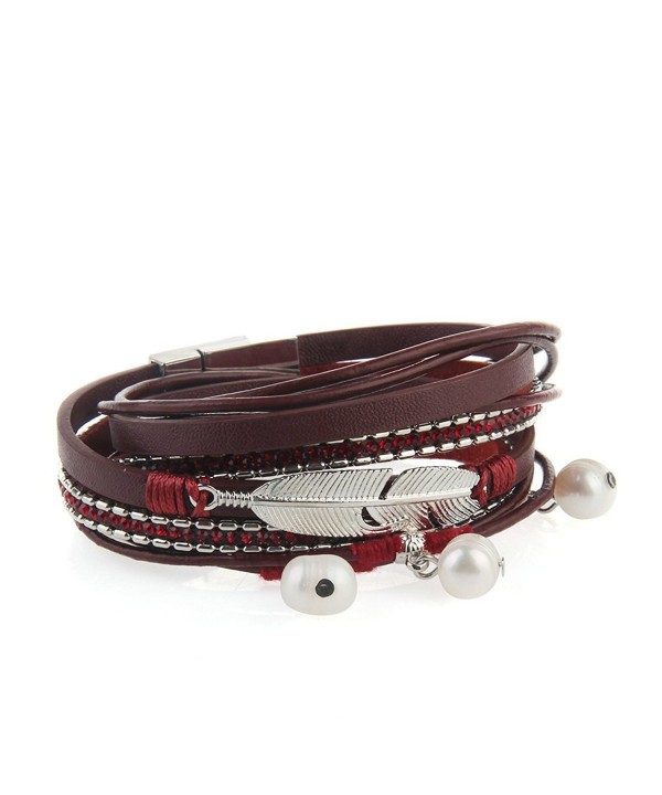 Genuine Leather Bracelet Pendant JOYMIAO