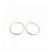 Color Hoop Earrings Simple White