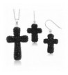 Sterling Silver Crystal Pendant Earrings