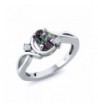 Mystic Topaz White Sterling Silver