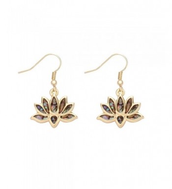 MANZHEN Flower Blossom Earrings Abalone