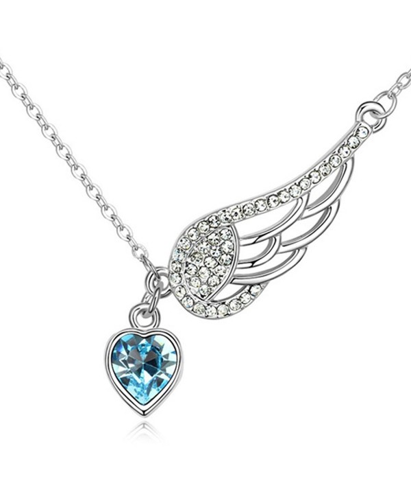 Angel Pendant Necklace Swarovski Crystals