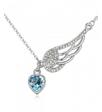 Angel Pendant Necklace Swarovski Crystals