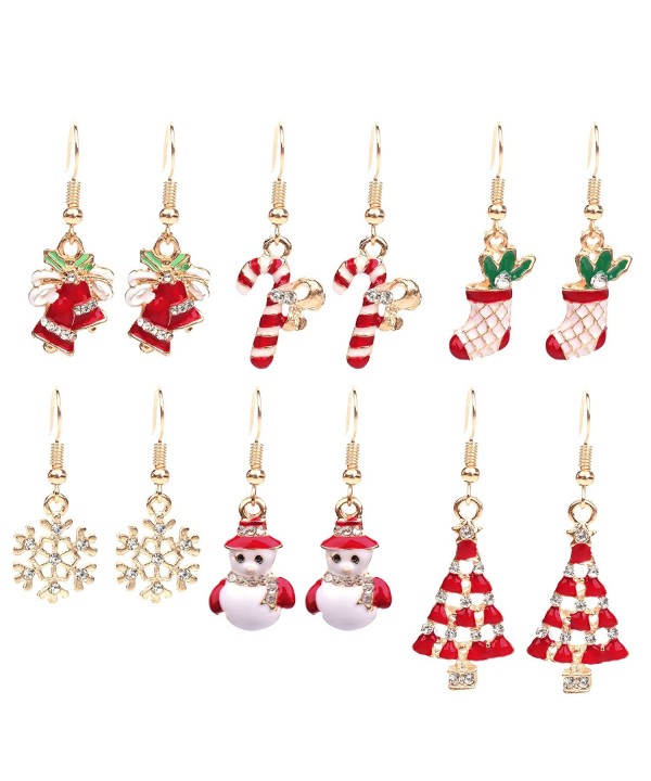 Paxuan Womens Christmas Earrings Jewelry