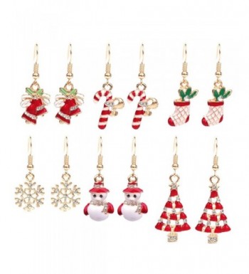 Paxuan Womens Christmas Earrings Jewelry