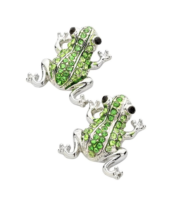 Liavys Frog Fashionable Earrings Sparkling