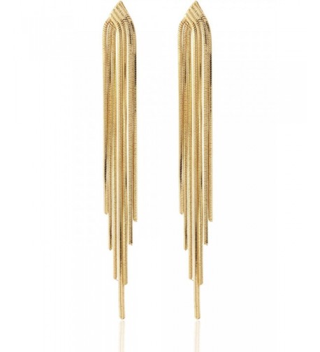 Sleek Chain Tassel Earrings Lovey