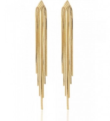 Sleek Chain Tassel Earrings Lovey