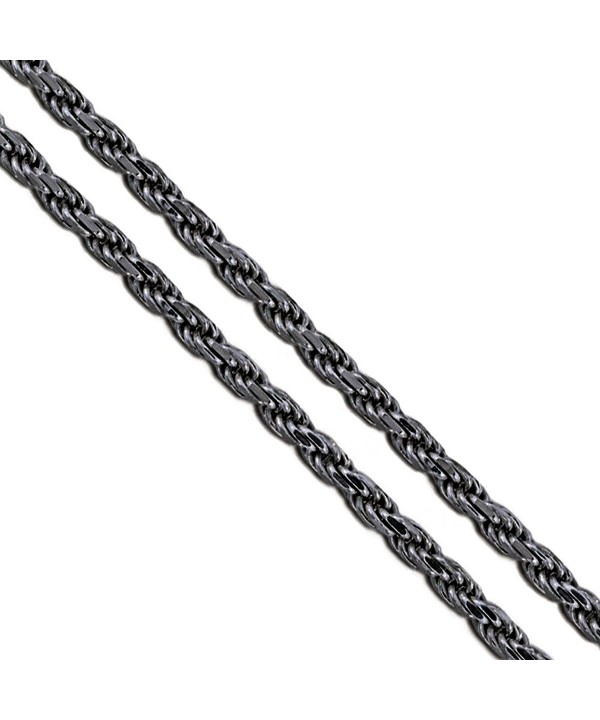 Black Stainless Steel Chain Necklace