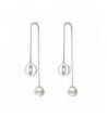 Womens Sterling Silver Tassel Earings