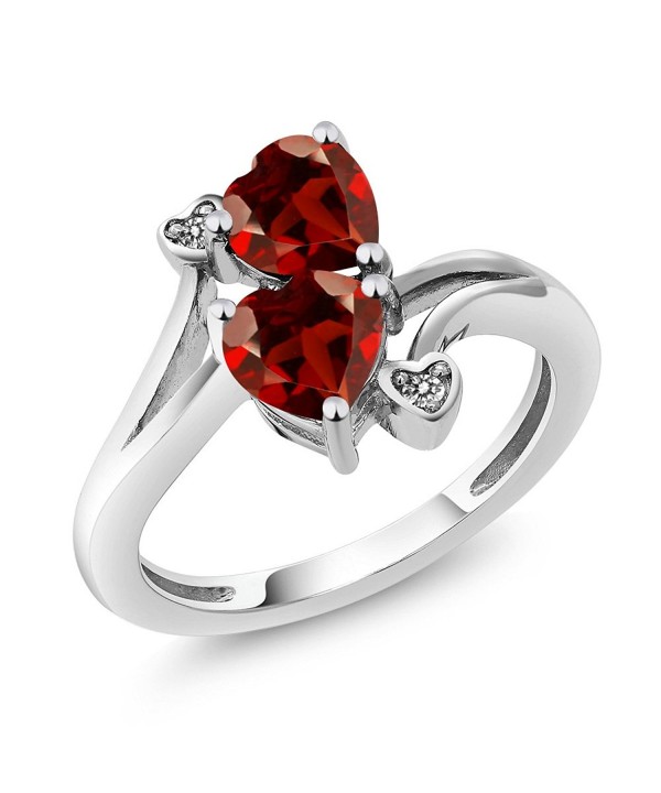 Garnet Diamond Accent Sterling Available