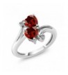 Garnet Diamond Accent Sterling Available