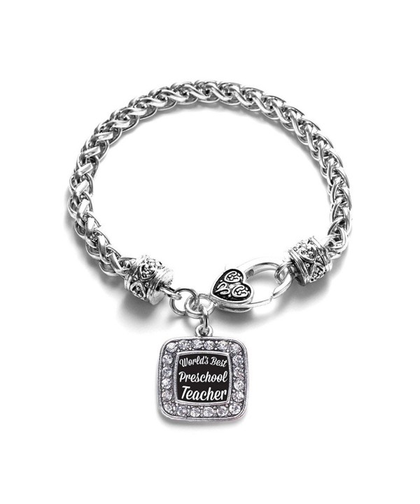 Preschool Teacher Classic Silver Bracelet