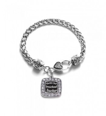 Preschool Teacher Classic Silver Bracelet