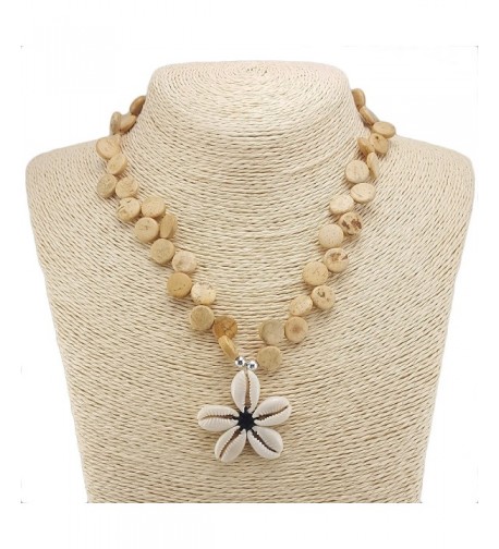 Cowrie Shells Pendant Coconut Necklace