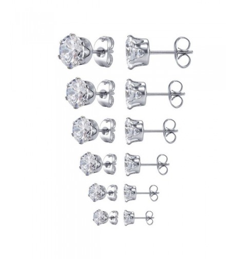 Jstyle Jewelry Stainless Zirconia Earring