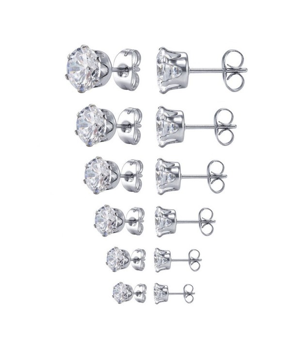 Jstyle Jewelry Stainless Zirconia Earring