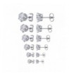 Jstyle Jewelry Stainless Zirconia Earring