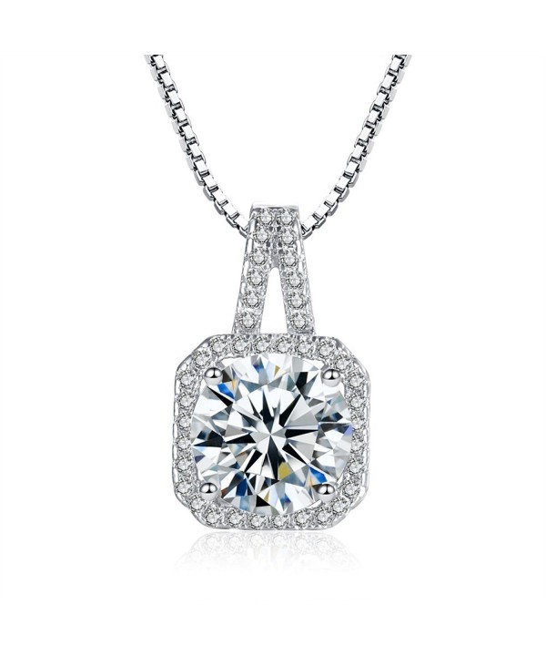Zirconia Pendant Necklace Crystal Plated Zirconia Pendant Necklace Crystal Plated