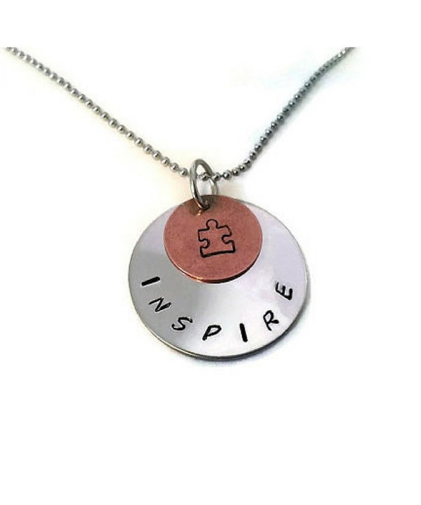 Awareness Teachers Necklace Stamped Teacher