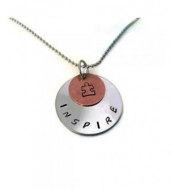 Awareness Teachers Necklace Stamped Teacher